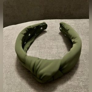 Army green neoprene lele sadoughi headband